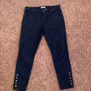 Dark denim jeans